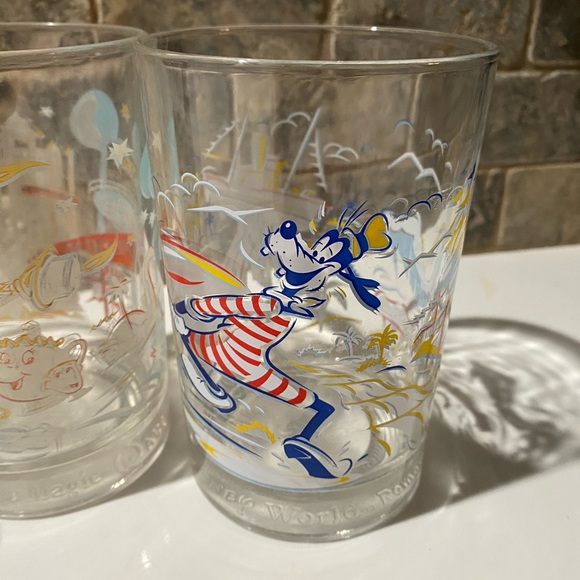 Walt Disney World 25th Anniversary Remember The Magic Glasses Set of 3 - Picture 2 of 6